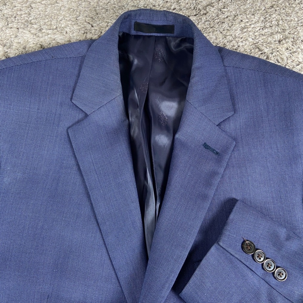 Lauren Ralph Lauren Black‎ Label 2 Piece Suit Mens 44R Blazer 36x30 Trouser Blue